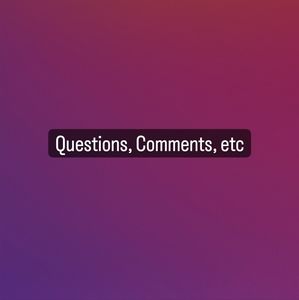 Send me an offer! (Also questions)